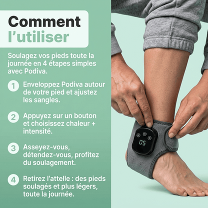 Podiva™ Masseur Pied Triple-Technologie