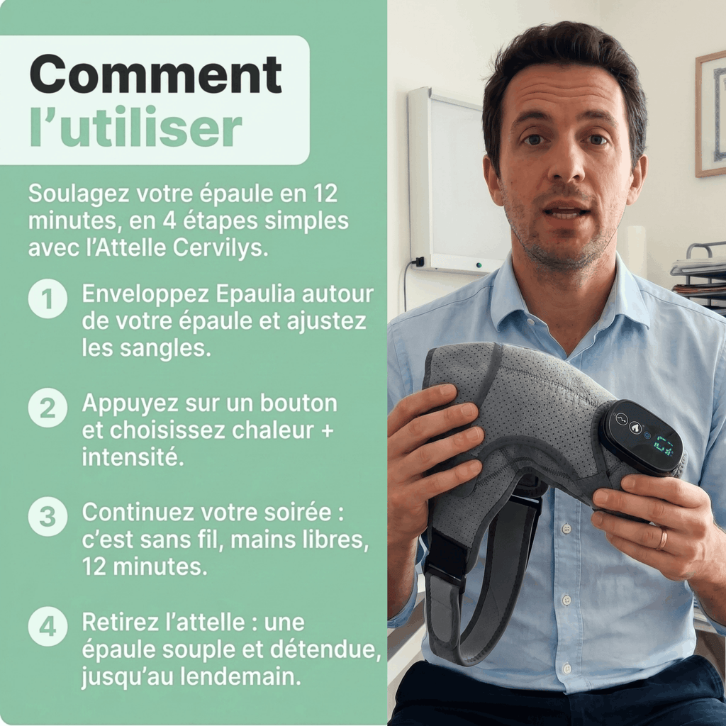 Épaulia™ Attelle Massante Triple-Action